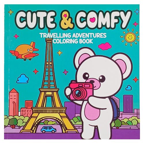 Livro Infantil Cute Comfy P/ Colorir 20,5cm em Papel Editora Online