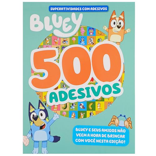 Livro Infantil Bluey C/ 500 Adesivos 27,3cm em Papel Editora Online
