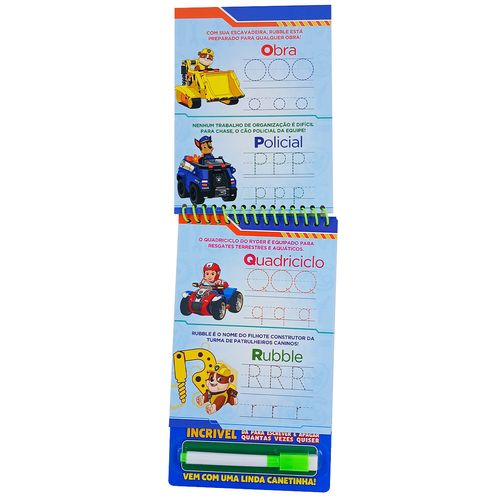 Livro Riscabook C/ Caneta Patrulha Canina 13,6x23cm em Papel Editora Online