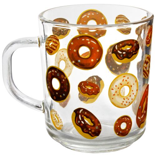 Caneca Donuts 250ml em Vidro Cascavel