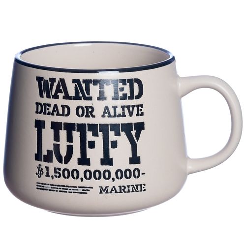 Caneca One Piece Luffy 500ml em Cerâmica Zona Criativa