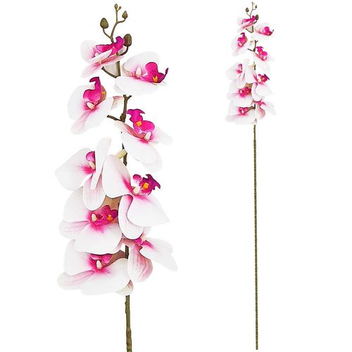 Haste Arranjo de Orquídea Artificial 108cm em Plástico Bella Garden