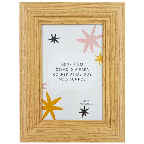 Porta Retrato Decorativo 10x15cm em Plástico Livon