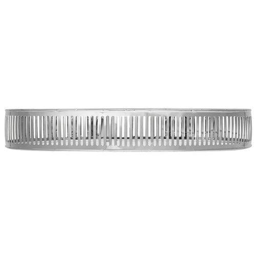 Bandeja Berlin Oval Espelhada 26x12cm em Metal Lyor