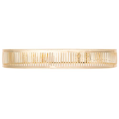 Bandeja Berlin Oval Espelhada 32x17cm em Metal Lyor