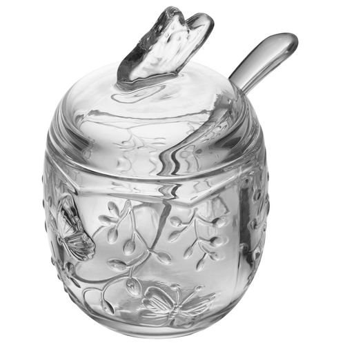 Açucareiro C/ Colher New Butterfly 220ml em Cristal Lyor