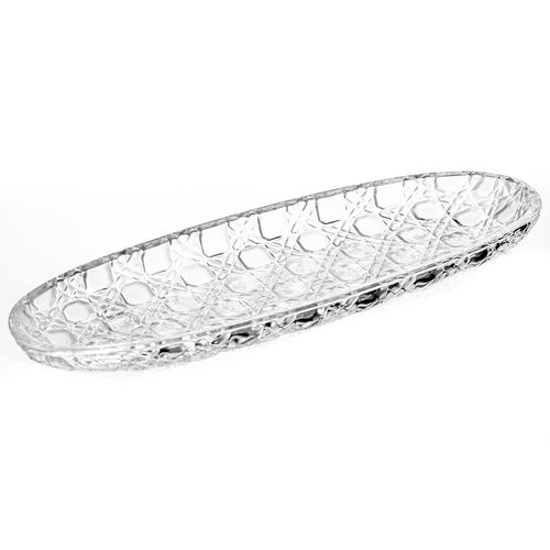 Travessa Vichy 30x10,5cm em Vidro Lyor