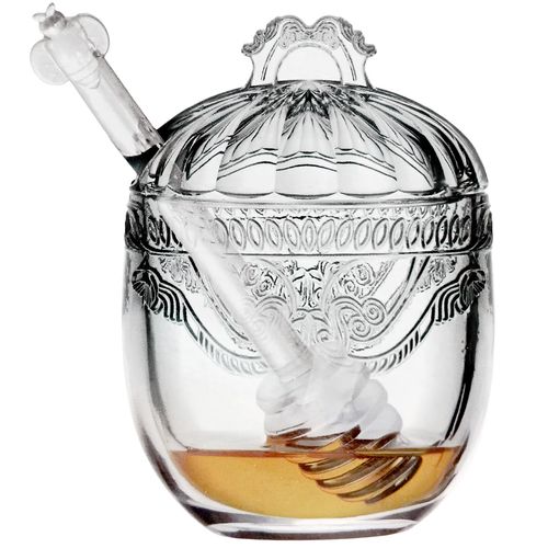 Meleira Imperial C/ Colher 240ml em Cristal Lyor