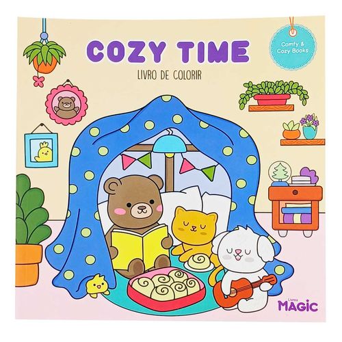 Livro P/ Colorir Cozy Time 24cm em Papel Magic Kids
