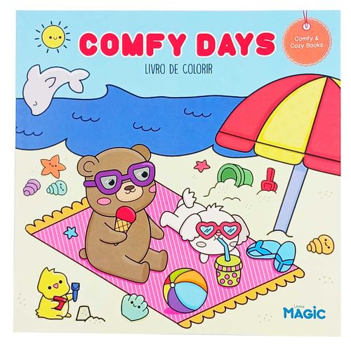 Livro P/ Colorir Comfy Days 24cm em Papel Magic Kids
