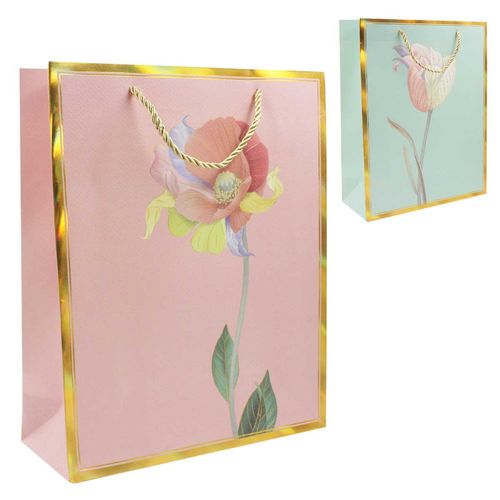 Sacola P/ Presente Flor 32x26cm em Papel JML