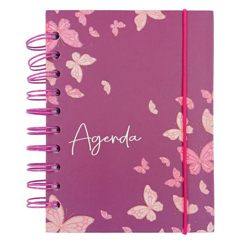 Agenda Permanente Borboletas 11,2x15cm em Papel Interponte