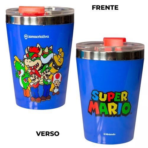 Copo Snap Mario Friends 300ml em Aço Inox Zona Criativa