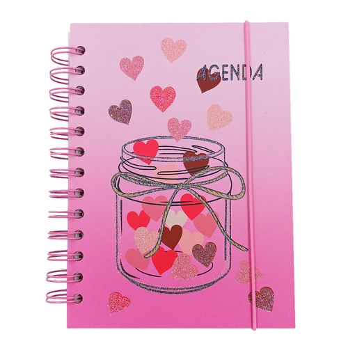 Agenda Permanente Coração 13,7x19cm em Papel Interponte