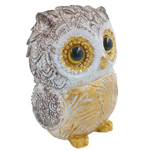 Coruja Decorativo 10x7cm em Resina Youbai