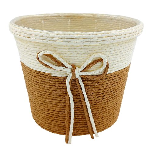 Vaso Decorativo C/ Laço 10,5x9cm em Papel Y888