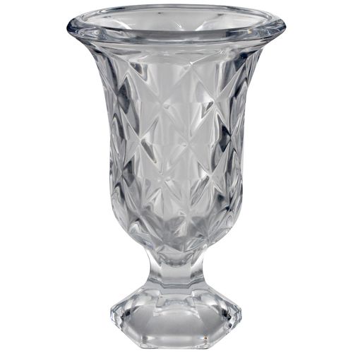 Vaso Diamond Decorativo 12x18,5x8cm em Vidro GiftHome