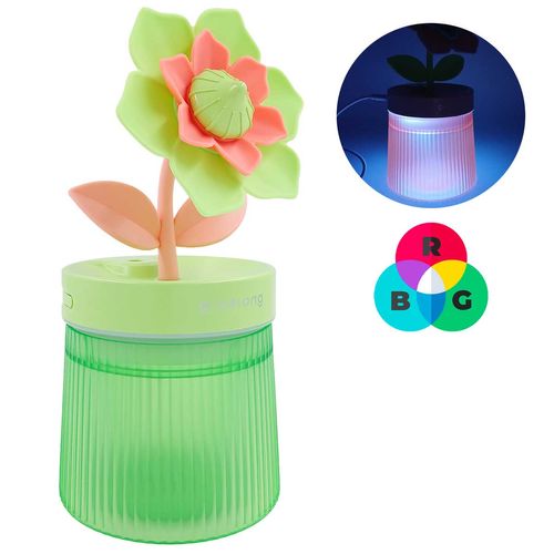 Umidificador de Ambiente Flor 21cm em Plástico Lila Cosméticos