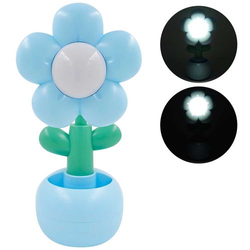 Luminária de Mesa Flor 22cm em Plástico Lila Cosméticos