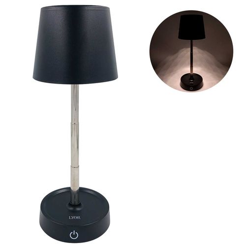Luminária Retrátil Decorativa Luna 28,5x10,5cm em Plástico Lyor