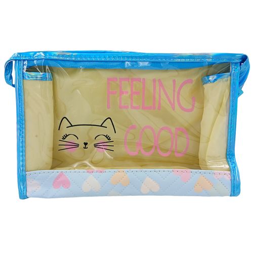 Nécessaire Gatinho 21,5x14,5cm em Poliéster Rubys