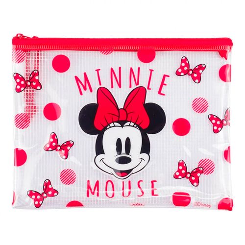 Estojo Slim Minnie Mouse 21x17cm em PVC Taimes