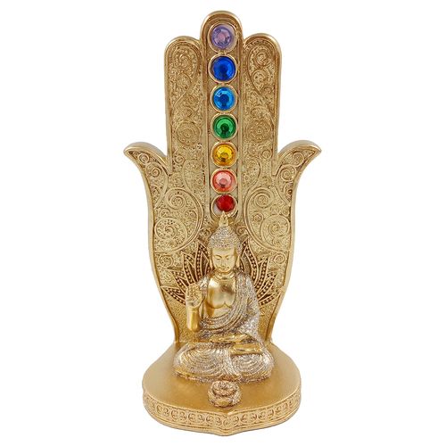 Porta Incenso Buda 16cm em Resina Youbai