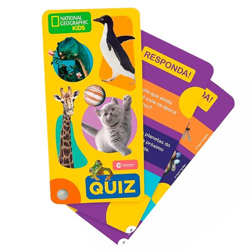 Quiz Divertido Animais 16x8,5cm em Papel Culturama