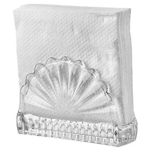 Porta Guardanapo 12cm em Vidro Transparente Hauskraft