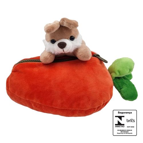 Cenoura C/ Coelho de Pelúcia 23cm em Poliéster Fizzy