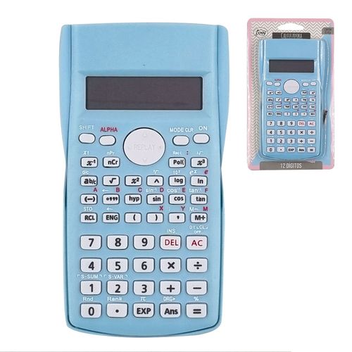 Calculadora Científica 12 Dígitos 8x14,5cm em Plástico Fu Xing