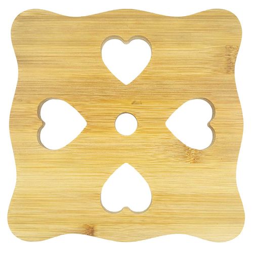 Descanso de Panela Quadrado 18cm em Bambu Fu Xing