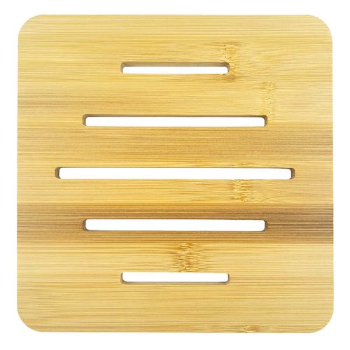 Descanso de Panela Quadrado 18cm em Bambu Fu Xing