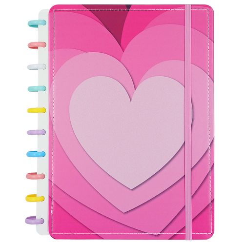 Caderno de Discos Coração 20x26cm em Papel Dcarte