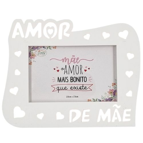Porta Retrato Mãe Decorativo 10x15cm em Plástico Fu Xing