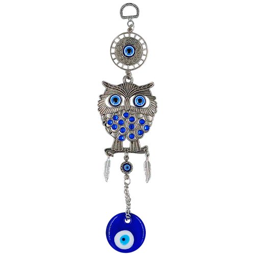 Enfeite Olho Grego Decorativo 21cm em Metal Livon