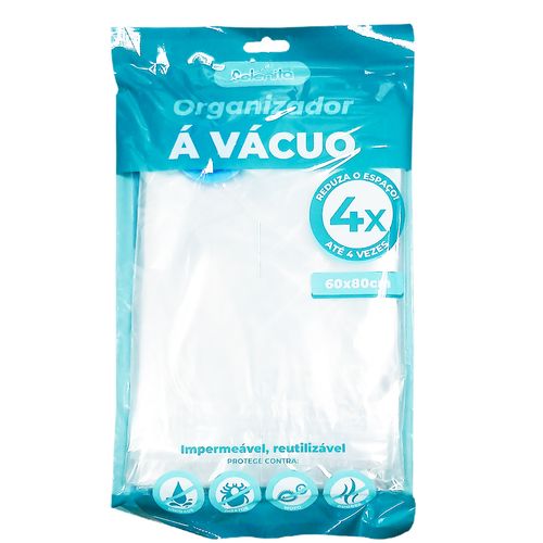 Saco Organizador à Vácuo 60x80cm em Plástico Livon