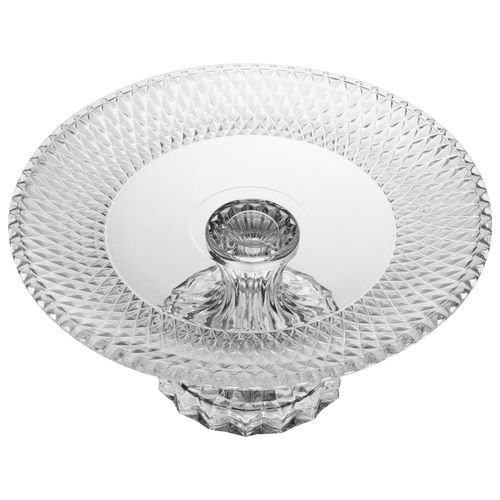 Prato P/ Bolo Roman 25x25cm em Cristal Lyor