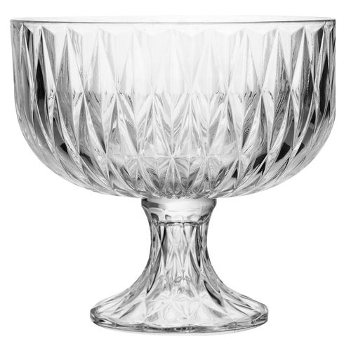 Centro de Mesa Diamond C/ Pé 23x21,5cm em Vidro Lyor