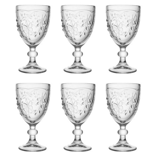 Jogo Taças New Butterfly 6 Peças 360ml em Cristal Lyor