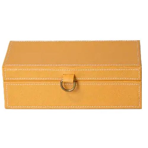 Caixa Retangular Mostarda 25x14cm em MDF Paramount