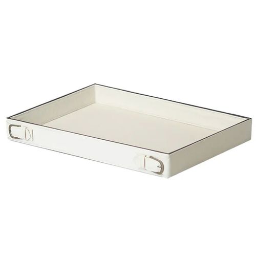Bandeja Retangular Marfim 43,5x30,5cm em MDF Paramount