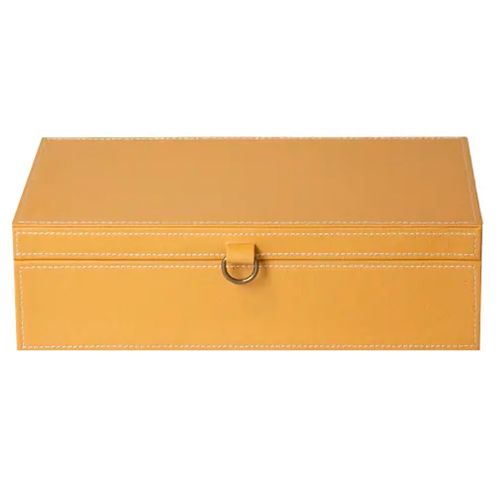 Caixa Retangular Marfim 36x18cm em MDF Paramount