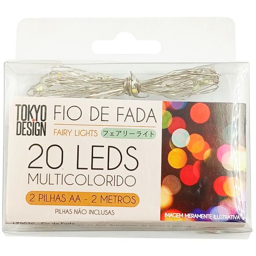 Cordão Led Fio de Fada 2m em Cobre Multiart
