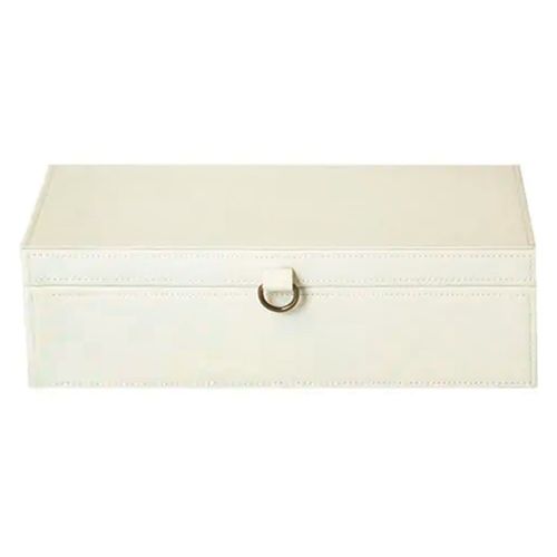 Caixa Retangular Marfim 35x21cm em MDF Paramount