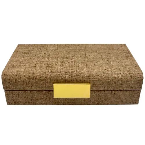 Caixa Retangular Areia 26x13cm em MDF Paramount