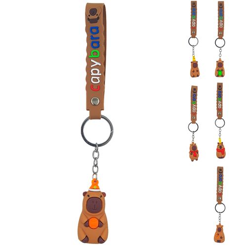 Chaveiro Capivara 4,5cm em Borracha Megagift