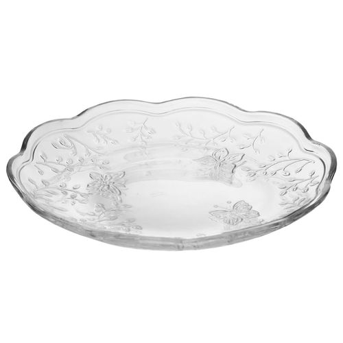 Jogo De Pratos P/ Sobremesa New Butterfly 6 Peças 20cm em Cristal Lyor