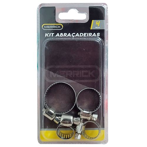 Kit Abraçadeiras 4 Peças em Metal Merrick