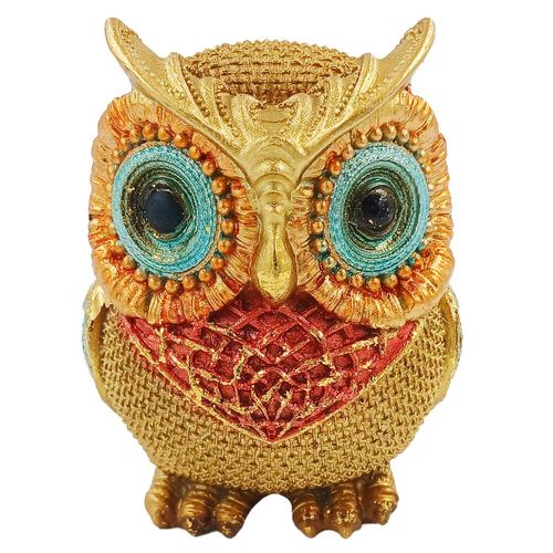 Coruja Decorativa 10cm em Resina Youbai
